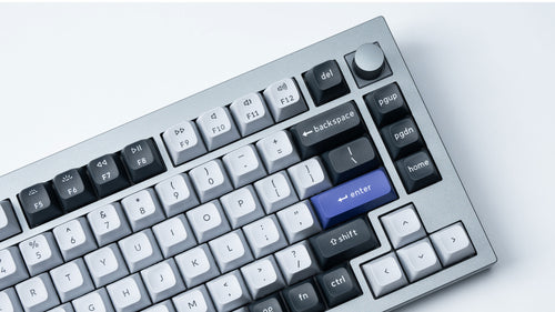 Double Shot KSA PBT Keycap Full Keycap Set - Gray and Silver Double Shot KSA PBT Keycap Full Keycap Set - Gray and Silver