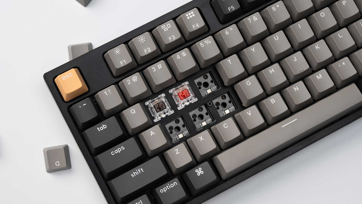 Hot-swappable feature of the Keychron C1 Pro QMK/VIA Wired Mechanical Keyboard Hot-swappable feature of the Keychron C1 Pro QMK/VIA Wired Mechanical Keyboard