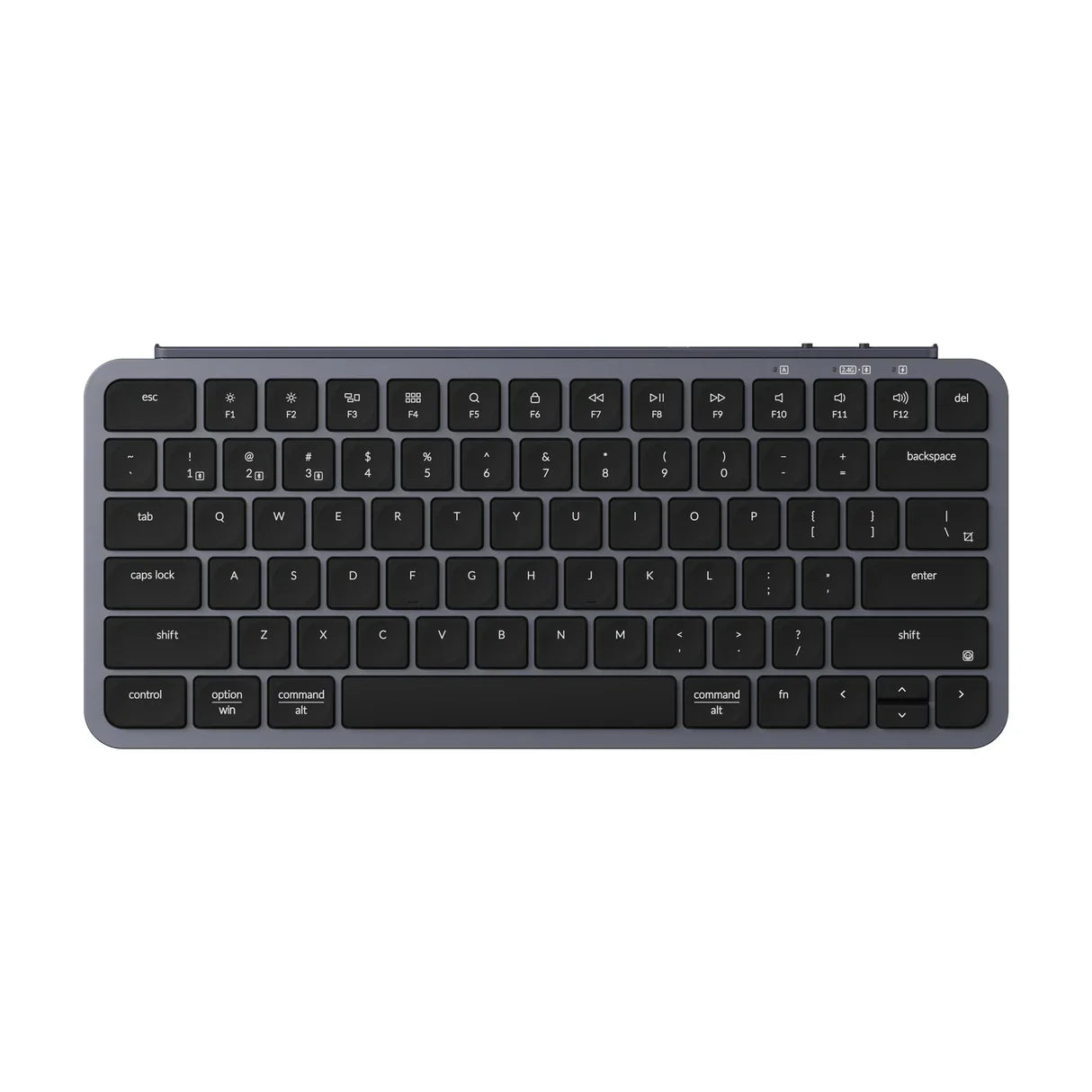 Keychron B1 Pro Ultra Slim Wireless Keyboards 75 Percent Layout for Mac Windows and Android Space Gray