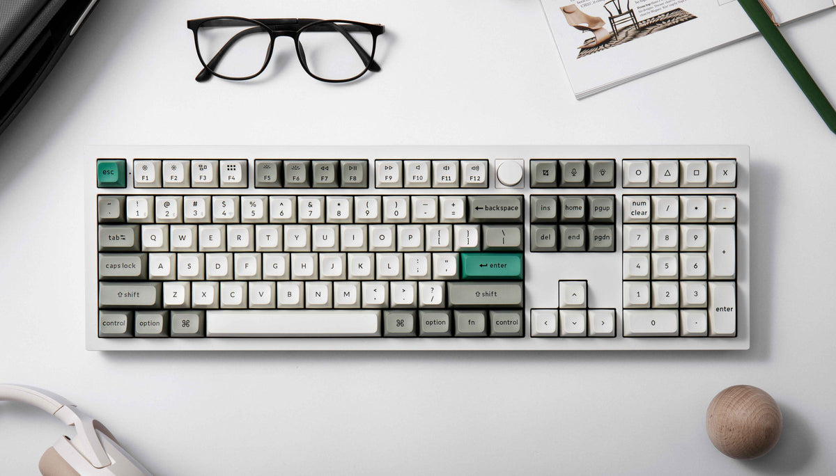 Keychron Q6 Max 100% Layout QMK/VIA Wireless Custom Mechanical Keyboard Keychron-Q6-Max-100%-Layout-QMK:VIA-Wireless-Custom-Mechanical-Keyboard-Aluminium-White.jpg__PID:c403f074-10f9-4169-a331-887695ee689f