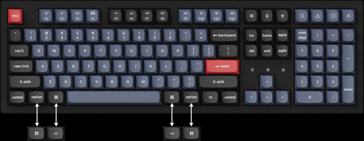 Keychron K10 Pro keyboard layout Keychron K10 Pro keyboard layout