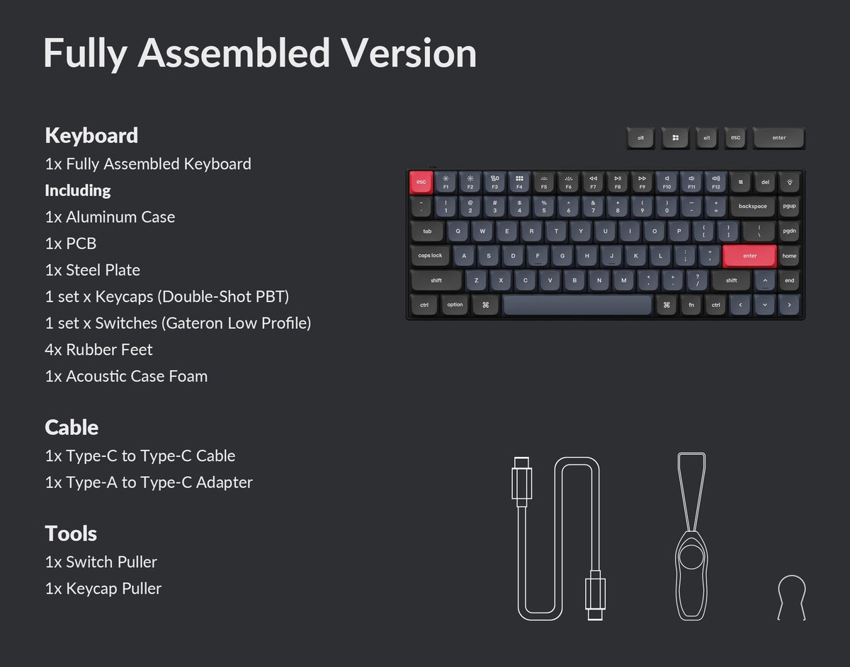 Keychron S1 75% Ultra-slim Low Profile Custom Mechanical Keyboard Keychron S1 75% Ultra-slim Low Profile Custom Mechanical Keyboard