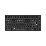 Lemokey P1 Pro QMK/VIA Wireless Custom Gaming Keyboard 75 Percent Layout Aluminum Carbon Black ISO Barebone for Windows Mac Linux