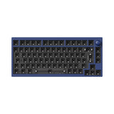 Lemokey P1 Pro QMK/VIA Wireless Custom Gaming Keyboard 75 Percent Layout Aluminum Navy Blue ISO Barebone for Windows Mac Linux